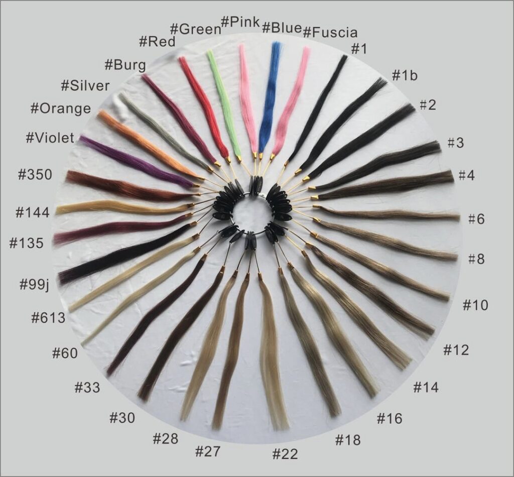 Hair Extension Color Choices